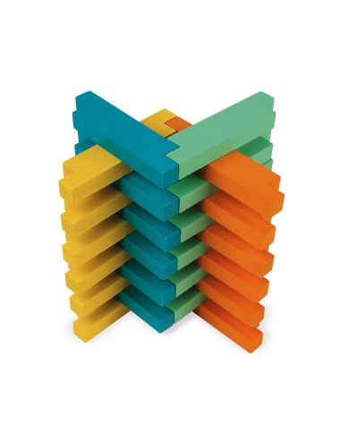 Janod Konstrukcijski set - Drvnveni blokovi (60 kom)