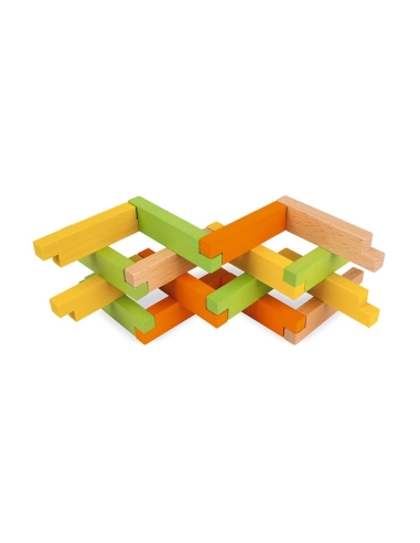 Janod Konstrukcijski set - Drvnveni blokovi (60 kom)