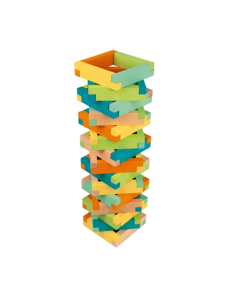 Janod Konstrukcijski set - Drveni blokovi (60 kom)