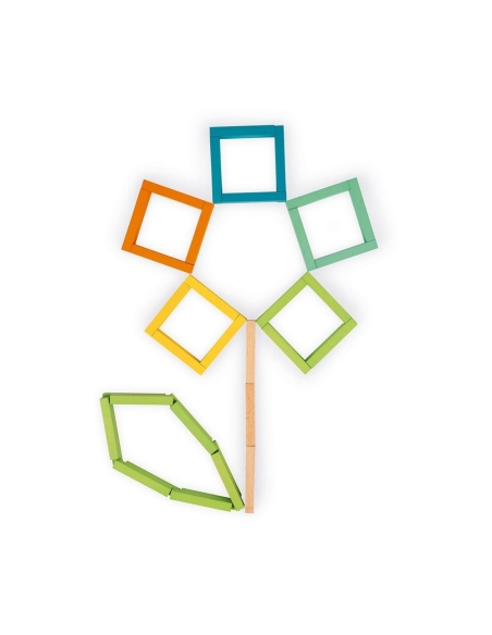 Janod Konstrukcijski set - Drvnveni blokovi (60 kom)