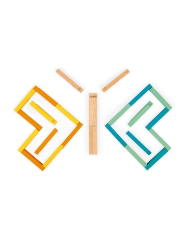 Janod Konstrukcijski set - Drvnveni blokovi (60 kom)