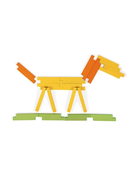 Janod Konstrukcijski set - Drvnveni blokovi (60 kom)