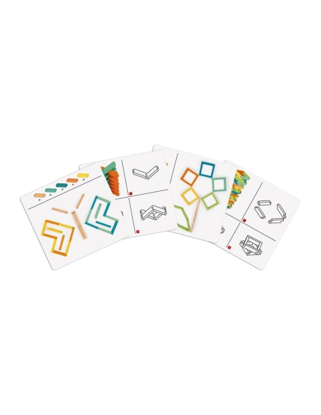 Janod Konstrukcijski set - Drveni blokovi (60 kom)