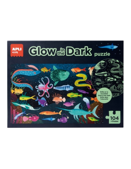 Apli Puzzle svijetleće - Okean (104 kom)