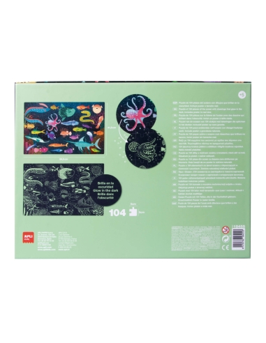 Apli Puzzle svijetleće - Okean (104 kom)