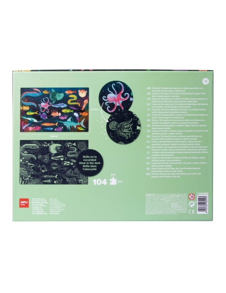 Apli Puzzle svijetleće - Okean (104 kom)