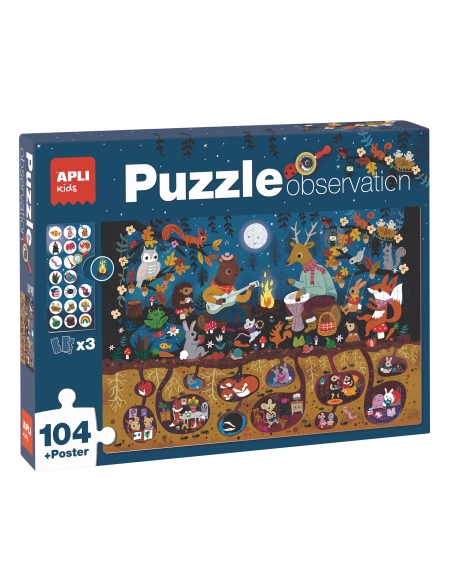 Apli Puzzle opservacijske - Šuma (104 kom)