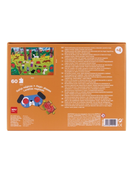 Apli Puzzle sa skrivenom slikom - Psi (60 kom)