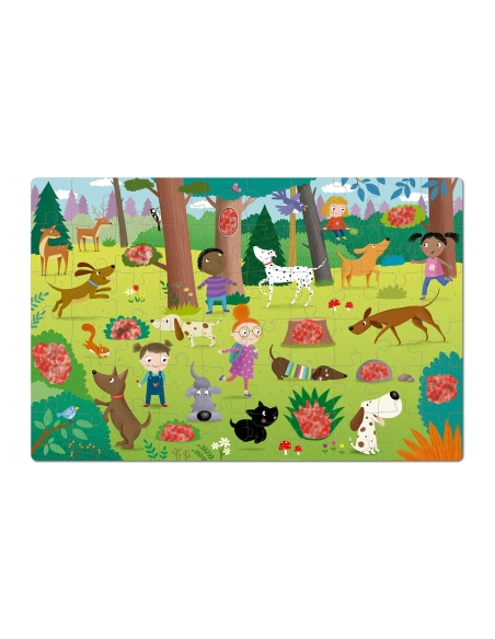 Apli Puzzle sa skrivenom slikom - Psi (60 kom)