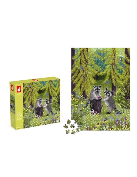 Janod Puzzle - Banda rakuna (500 kom)