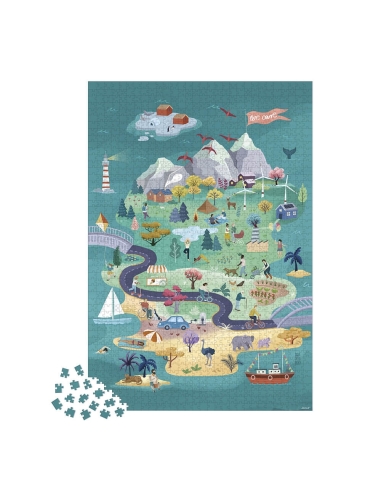 Janod Puzzle - Put na otoke harmonije (1500 kom)