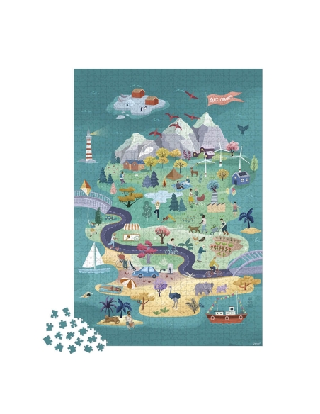 Janod Puzzle - Put na otoke harmonije (1500 kom)