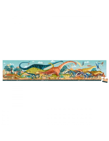 Janod Puzzle panoramske - Dinosauri (100 kom)