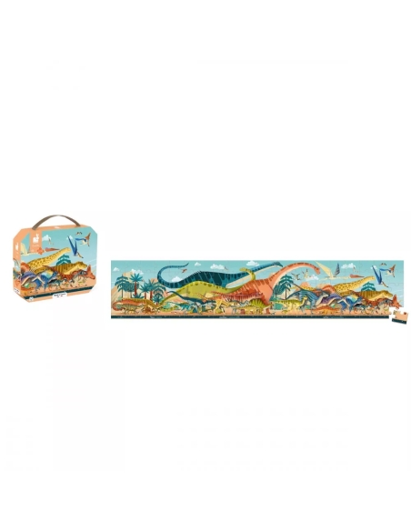 Janod Puzzle panoramske - Dinosauri (100 kom)