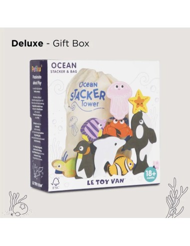 Le Toy Van Ocean Wooden Animal Stacking Toy