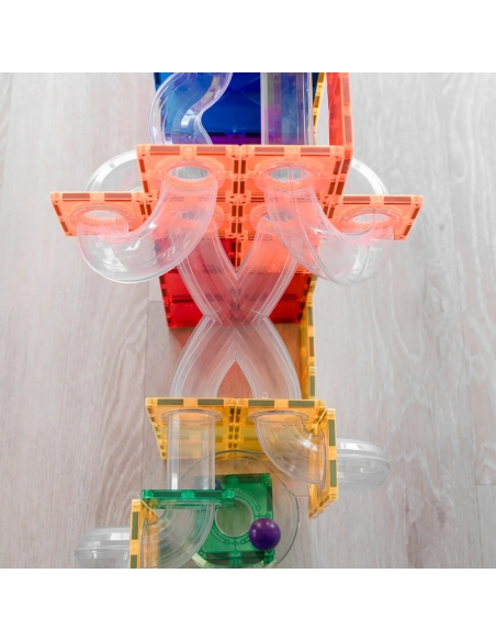 Connetix Tiles – Rainbow Ball Run Expansion set (66 kom)