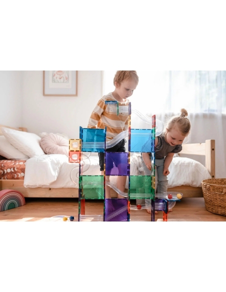 Connetix Tiles – Rainbow Ball Run set (92 kom)