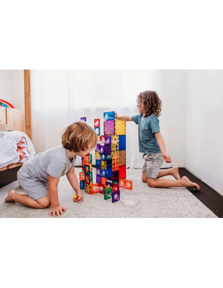 Connetix Tiles – Rainbow Ball Run set (92 kom)