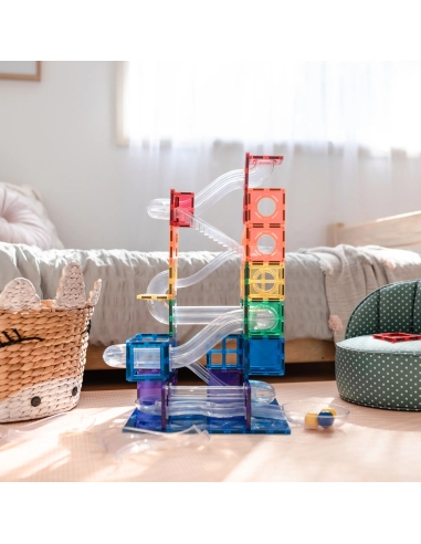 Connetix Tiles – Rainbow Ball Run set (92 kom)