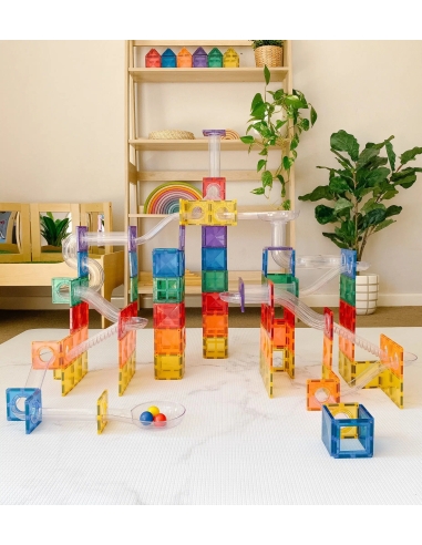 Connetix Tiles – Rainbow Ball Run set (92 kom)