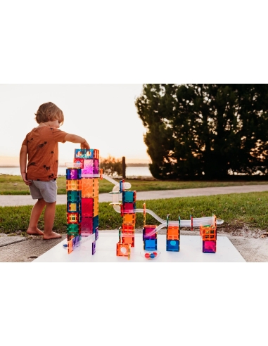 Connetix Tiles – Rainbow Ball Run set (92 kom)