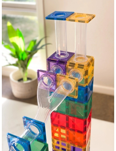 Connetix Tiles – Rainbow Ball Run set (92 kom)