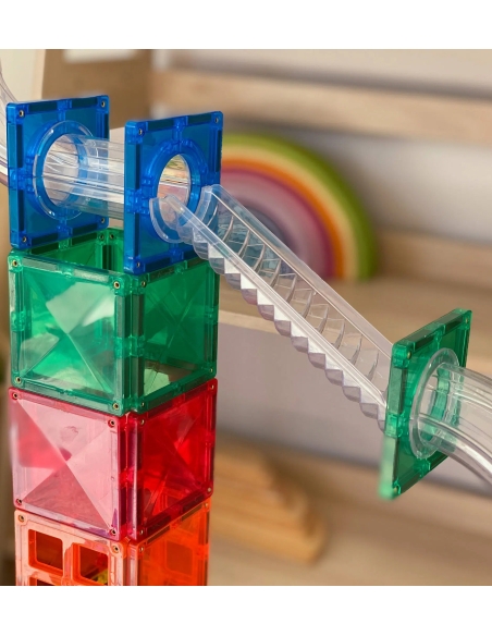 Connetix Tiles – Rainbow Ball Run set (92 kom)