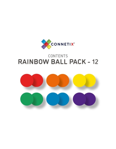 Connetix Tiles – Rainbow Ball Run Replacement set (12 kom)
