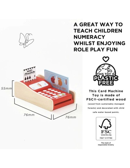 Le Toy Van Drveni aparat za kreditne kartice – Honeybake