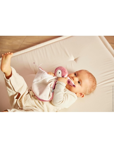 Kaloo Tješilica Doudou pingvin roza