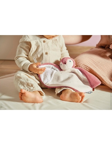 Kaloo Tješilica Doudou pingvin roza