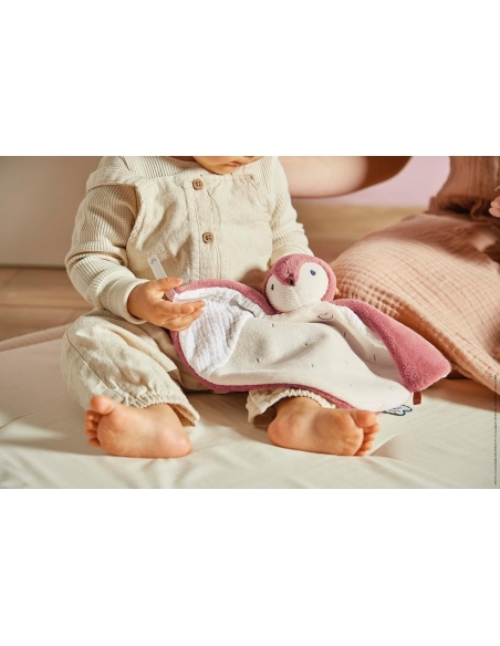 Kaloo Tješilica Doudou pingvin roza
