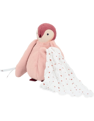 Kaloo Plišanac pingvin s maramicom roza