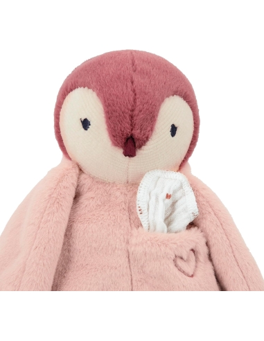 Kaloo Plišanac pingvin s maramicom roza