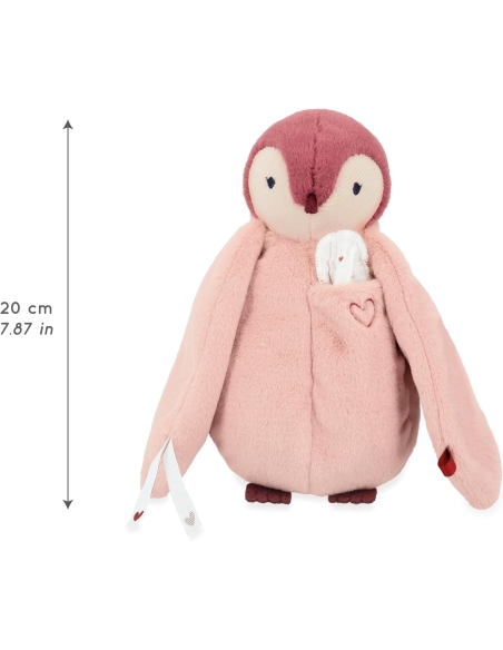 Kaloo Plišanac pingvin s maramicom roza