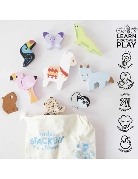 Le Toy Van Andes Wooden Animal Stacking Toy