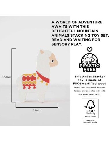 Le Toy Van Andes Wooden Animal Stacking Toy