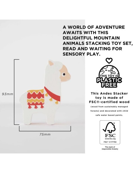 Le Toy Van Andes Wooden Animal Stacking Toy