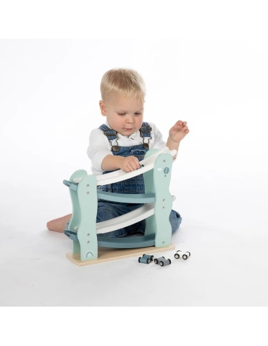 Label Label Drvena trkaća staza – Car slider Green