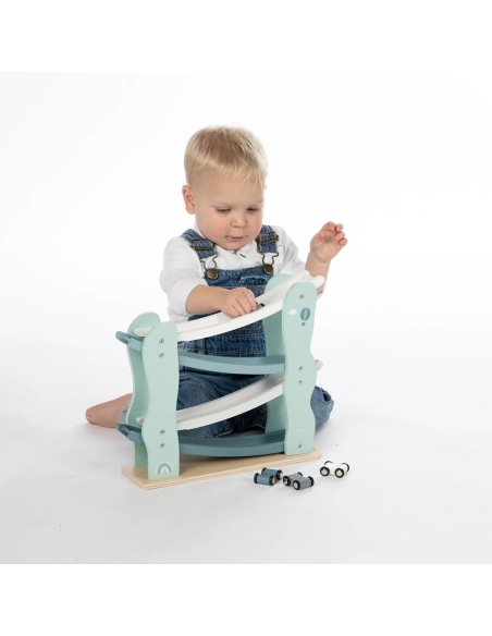 Label Label Drvena trkaća staza – Car slider Green