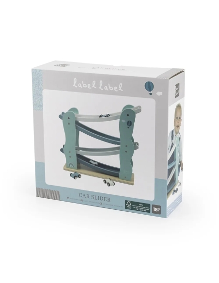 Label Label Drvena trkaća staza – Car slider Green