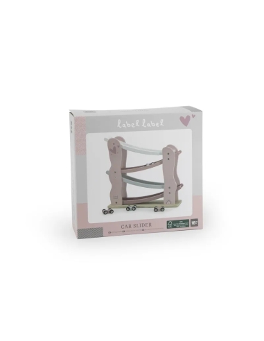 Label Label Drvena trkaća staza – Car slider Pink