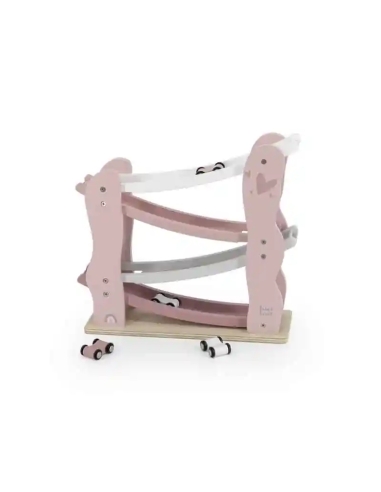 Label Label Drvena trkaća staza – Car slider Pink