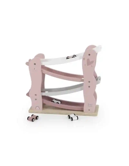 Label Label Drvena trkaća staza – Car slider Pink