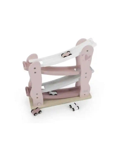 Label Label Drvena trkaća staza – Car slider Pink