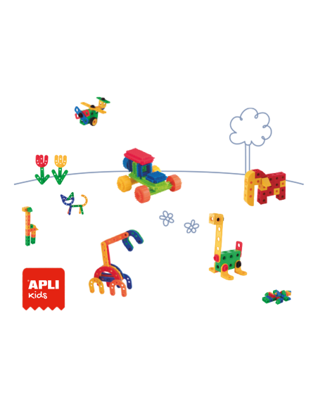Apli Konstrukcijski set - Uklapajuće kockice (100 kom)