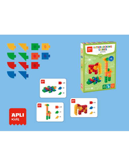 Apli Konstrukcijski set - Uklapajuće kockice (100 kom)