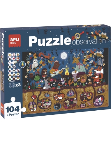 Apli Puzzle opservacijske - Šuma (104 kom)