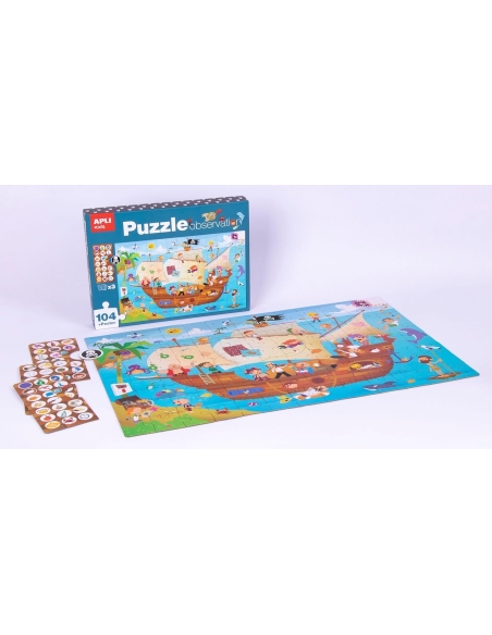Apli Puzzle opservacijske - Gusarski brod (104 kom)