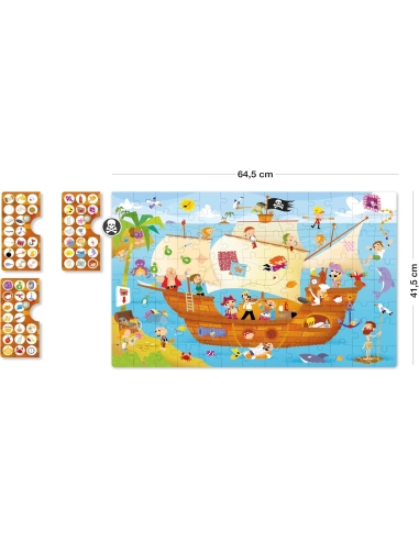 Apli Puzzle opservacijske - Gusarski brod (104 kom)